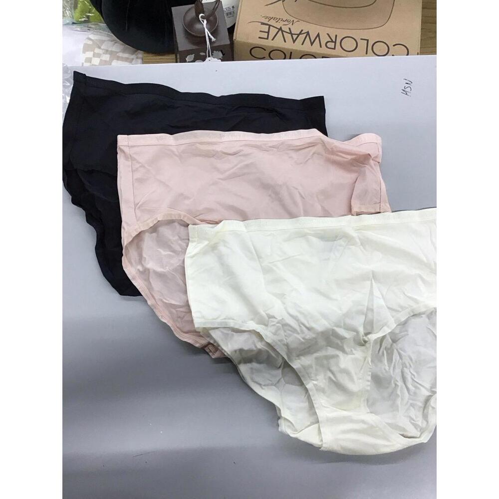 Comfort code by cuddl duds 3 pack silky panties briefs Large midrise new HSN